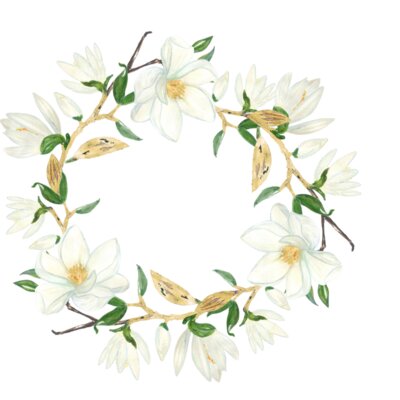 Magnolia wreath